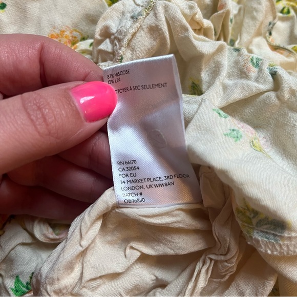 Free People Like A Lady Print Minidress size large - Picture 6 of 7